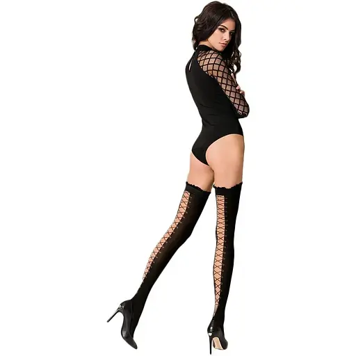 Чулки Passion ST101 3/4 nero - фото 2