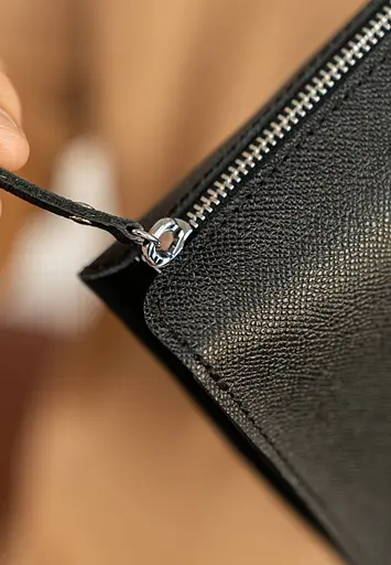 Шкіряний млатч чорний Саф'яно - фото 10