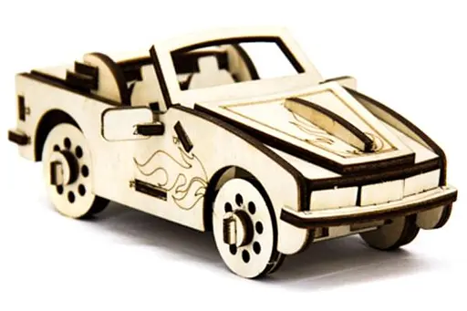 Дерев'яний конструктор Кабріолет 40 деталей - фото 1