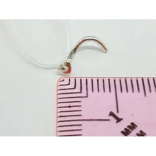 Серебряная серьга-пирсинг в нос Ирий. 6009 - фото 2