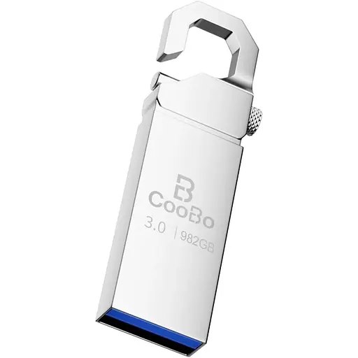 Флеш-накопичувач CooBo USB 3.0 982 ГБ водонепроникний, металевий, високошвидкісна передача даних