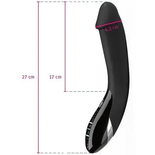 Вібратор з електростимуляцією Mystim Tickling Truman eStim Black - фото 3