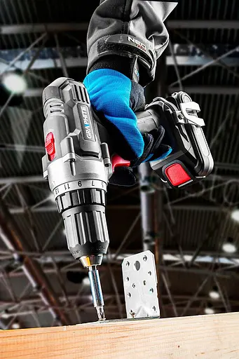 Шурупокрут-дриль акумуляторний Graphite Energy+ 18В 1х2 А/г 44 Нм 0-350 0-1250 об/хв ЗП 1.2кг - фото 2