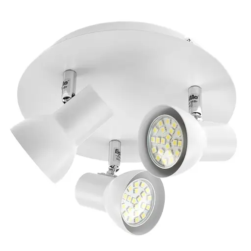 Світильник Brille настінно-стельовий спот поворотний накладний HTL-182/3 GU10 WH