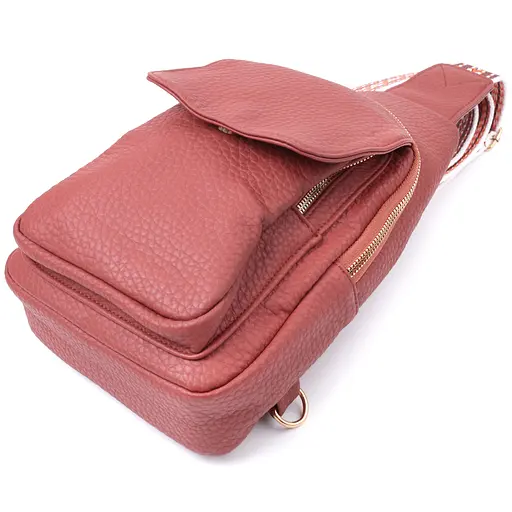 Женская сумка Vintage с одной лямкой через плечо из крупнозернистой экокожи 17х29х9 см sum0026948 - фото 5