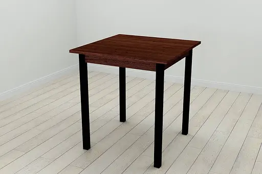 Стіл кухонний Ferrum-decor Дієго 75x70x70 Чорний ДСП Венге 16мм (FRD-105614)