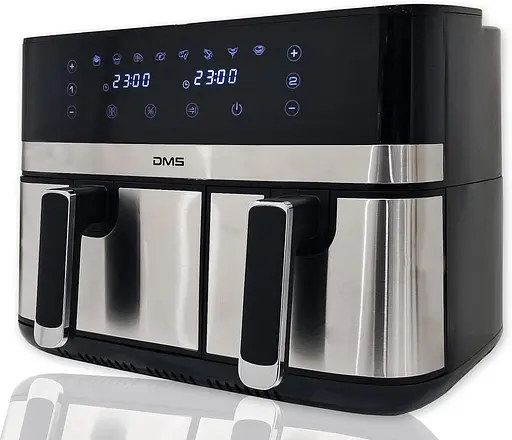 Аэрофритюрница двухкамерная DMS HF-10E Duo 2800 Вт 6/4 л - фото 2