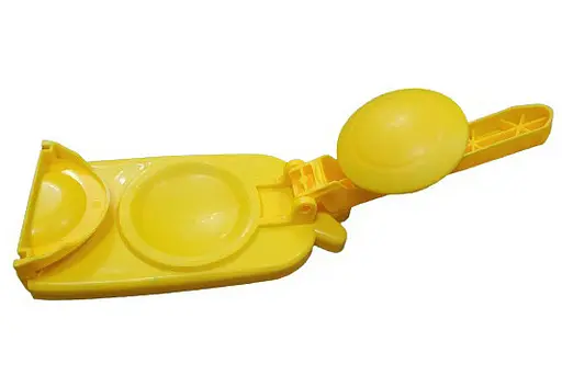 Пресс форма прибор для лепки приготовления вареников Желтая - фото 2