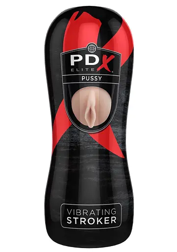 Мастурбатор Pipedream Pussy Vibrating Stroker с вибрацией телесный - фото 2
