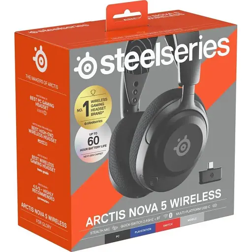 Наушники с микрофоном SteelSeries Arctis Nova 5 Black (61670) - фото 10