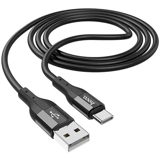 Кабель Hoco X72 Creator silicone charging data cable for Type-C Чорний