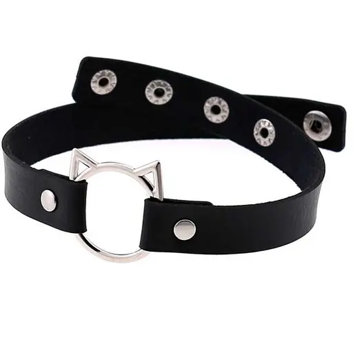 Чокер-нашийник Passion Садо-мазо Kitty Style чорний (4821002029419)