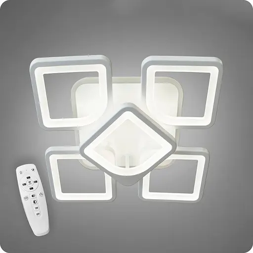 Люстра світлодіодна 517 Dlight 3color з пультом 80Вт Білий (01863) - фото 1