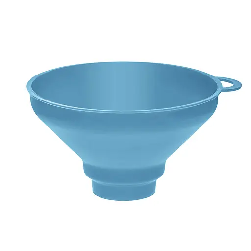 Воронка (лейка) Ø 15,5 см пластиковая с широким горлом на банку, Kitchette Голубой 85153 - фото 3