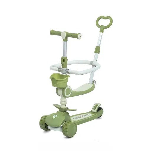 Самокат дитячий триколісний 5 в 1 JR3-133-GR, колеса зі світлом