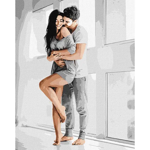 Картина за номерами "Чутливі обійми" Ideyka KHO8515 40х50 см