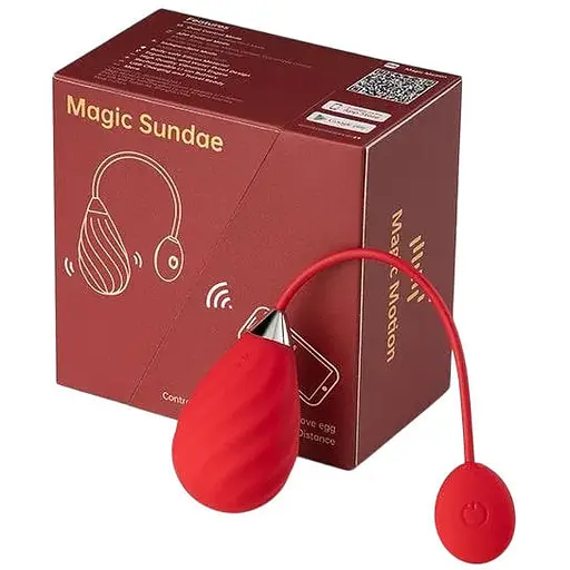 Віброяйце Magic Motion Sundae 19 см червоний