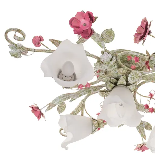 Люстра стельова Brille флористика E14 40W GR (BKL-513S/5) - фото 2