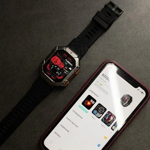 Розумний смарт годинник Smart Racer K+ з компасом (Чорний) - фото 7