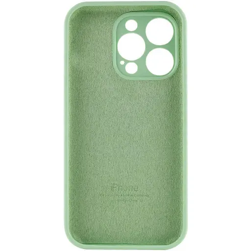 Чехол Epik Silicone Case Full Camera Protective AA для Apple iPhone 15 Pro 6.1 Зеленый/Pistachio - фото 4