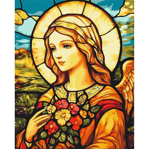 Картина за номерами на підрамнику Brushme Ангел любові та добра