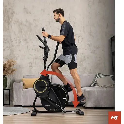 Орбитрек магнитный Hop-Sport HS-450B Dynamic черно-золотистый - фото 7