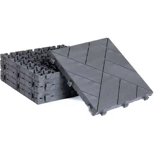 Модульные напольные покрытия MultyHome Woodgrain рифленые 30 x 30 x 2.3 см 6 шт (5903104918699) - фото 3