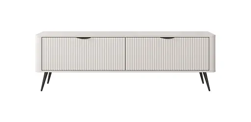 Тумба під телевізор Perfect Home Ланте / Lante 2-дверна з чорними ніжками 2D/163 Беж (PFH-091183) - фото 5