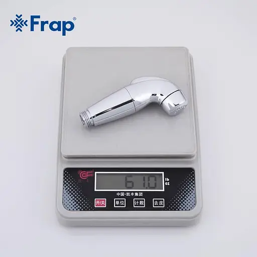 Гігієнічний гарнітур Frap F27 (лійка, шланг, кронштейн), Хром - фото 7