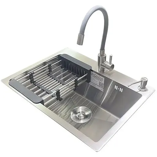 Комплект мийка + змішувач Romzha Arta U-550S (C) - фото 1