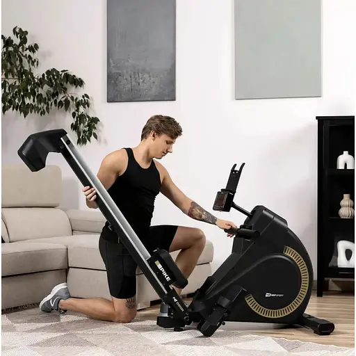 Гребной тренажер Hop-Sport HS-095R Spike золотой - фото 6