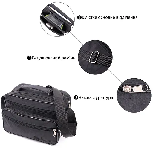 Чоловіча шкіряна сумка FABRA 23х18х13 см sum0026534 - фото 13