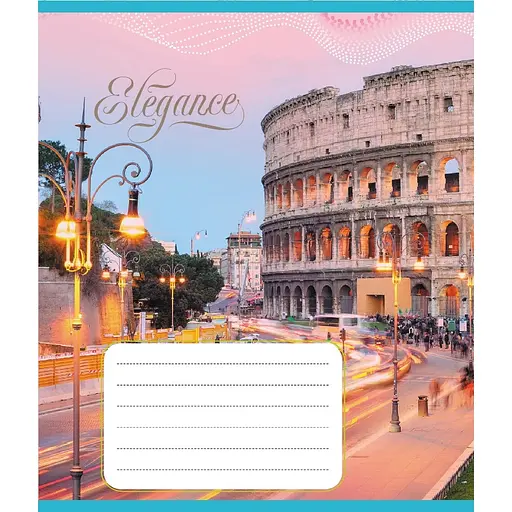 Зошит учнівський "Міста Європи" Leader 024-550207K-3 в клітинку, 24 аркуші - фото 1