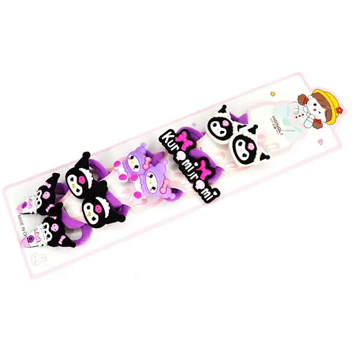 Резинка для волосся дитячі Kuromi La-beauty 0108-410, 10 штук - фото 1