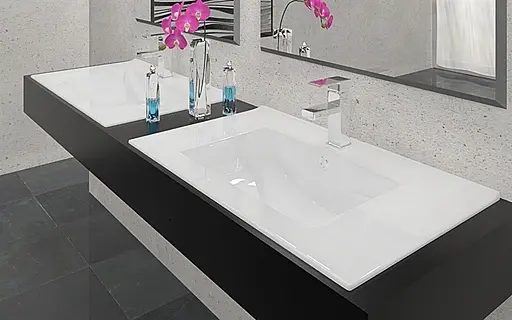 Умивальник Rea Dafne 75 врізний білий REA-U0040, Білий - фото 2