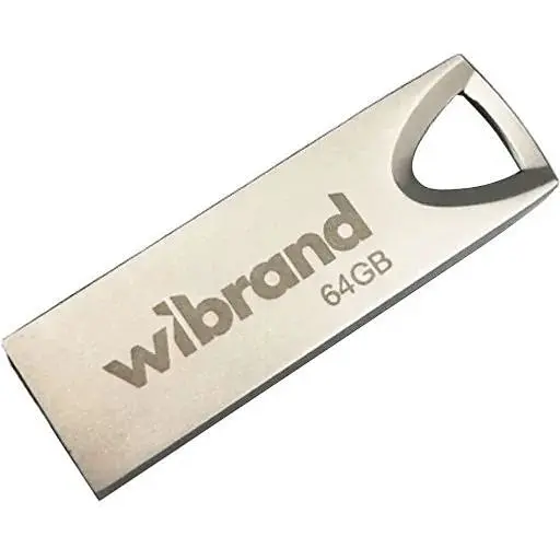 Флэш-накопитель Wibrand USB 2.0 Taipan 64Gb Серебристый - фото 1