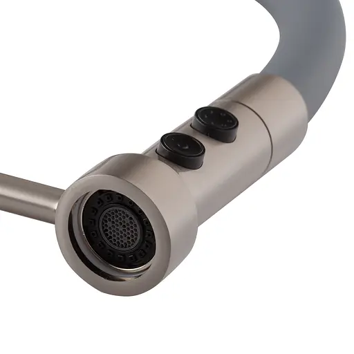 Змішувач для кухні Mixxus Premium Summer 017 SS Color з гнучким виливом MI6963 Нержавіюча сталь - фото 2