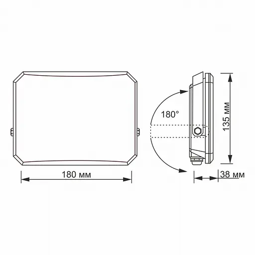 LED прожектор VIDEX F3 50W 5000K 220V Black (VLE-F3-0505) - фото 6