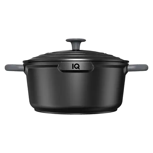 Кастрюля IQ Be Creative алюминиевая с крышкой 24 см 4.2 л (IQ-2047-24) - фото 2