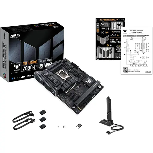 Материнська плата Asus TUF Gaming Z890-PLUS WIFI s1851 Z890 4xDDR5 M.2 DP HDMI Wi-Fi BT ATX - фото 2