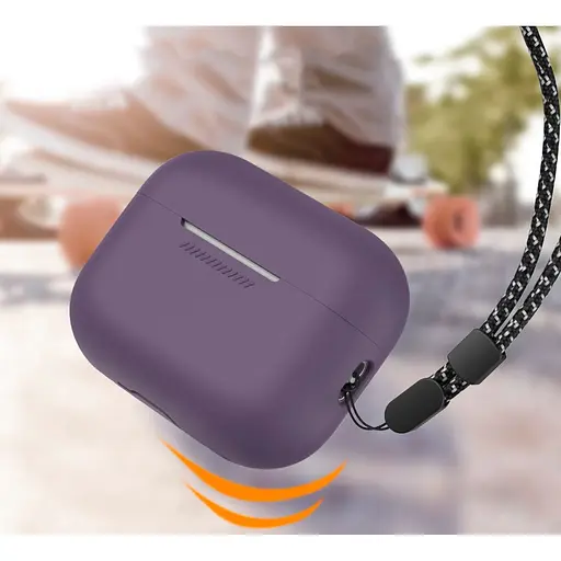 Чехол AhaStyle Colorful Silicone Case для AirPods Pro 2 Dark Purple (CP-187-2-C-DP) [133835] - фото 6