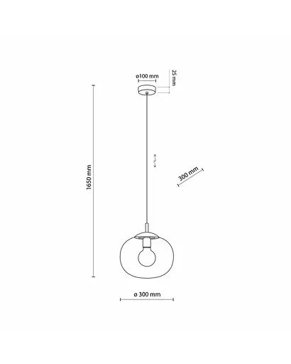 Підвісний світильник TK Lighting 4837 Vibe E27 1x15W IP20 Bk - фото 3