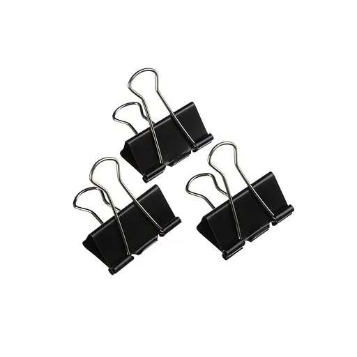 Биндер-зажим для бумаги, 41 мм, черный, BM.5302 BUROMAX  (4823078947543) - фото 2