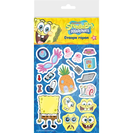 Набор наклеек Sponge Bob Square Pants Создай героя Губка Боб (124710)