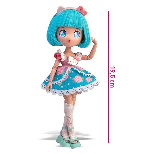 Детская кукла "Красавица Пинк" 4SF Manga Dolls HKTF0300 серии "Hello Kitty" - фото 6