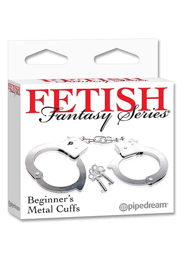 Наручники Pipedream Fetish Fantasy Beginner Metal Cuffs сріблястий - фото 5