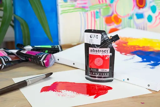 Акрилова фарба Sennelier Abstract, 120 мл, Вермільйон (Vermilion) - фото 4