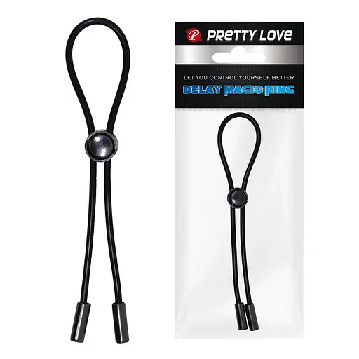 Ерекційне кільце Pretty Love Delay Magic Ring 26 см чорний - фото 2