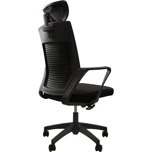 Офисное кресло GT Racer B-114H, черное (B-114H Black) - фото 4