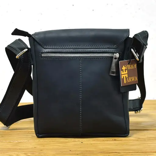 Чоловіча шкіряна сумка через плече TARWA 23х19х5 см sum0025753 - фото 2